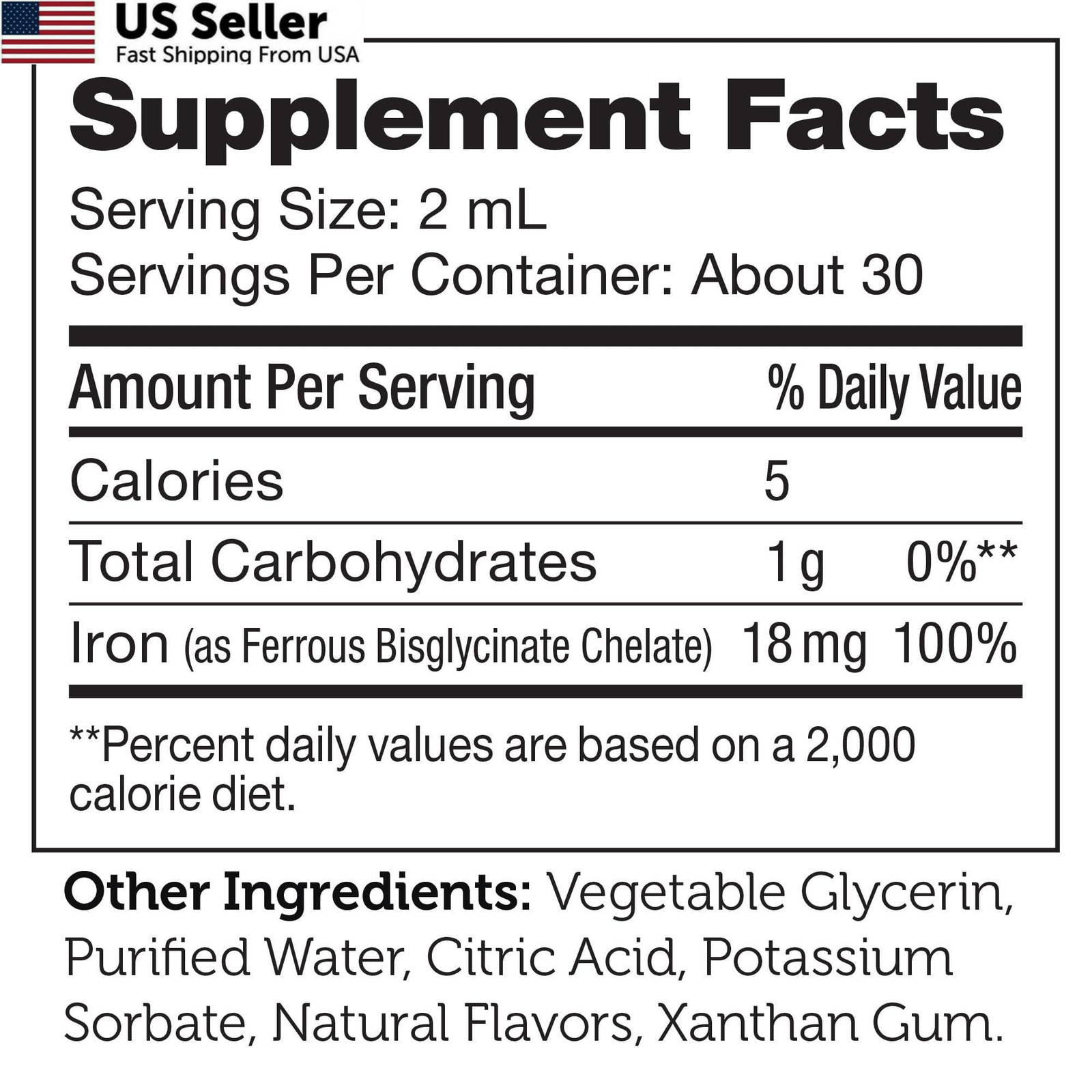 Zahler’s Iron Drops, Liquid Concentrate, 2 Fl Oz (Pack of 1), No Color