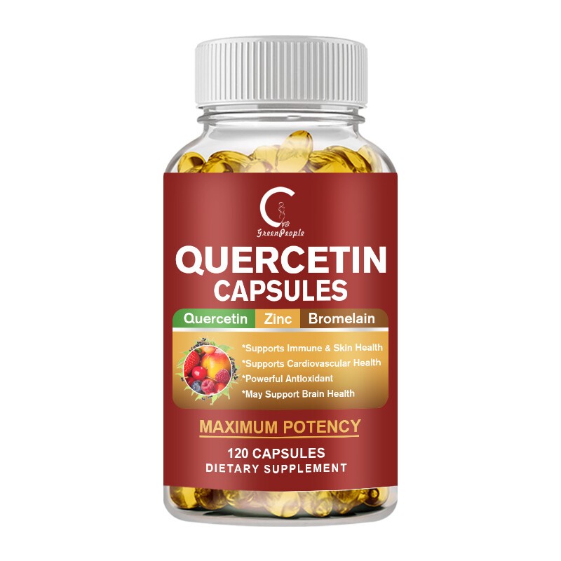 GPGP Quercetin 120 Capsules Immune Support with Bromelain Zinc & Vitamin C 600mg