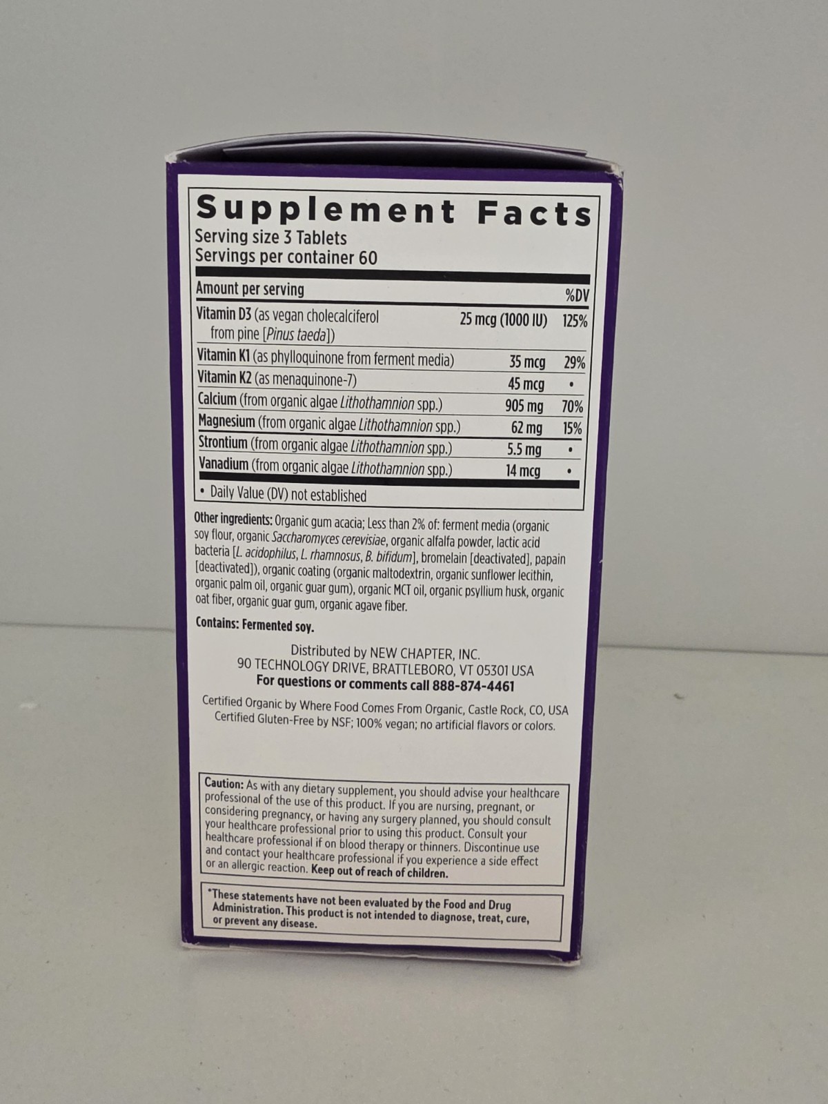 New Chapter Bone Strength Take Care – 180ct Slim Tablets – EXP 04/26- NEW