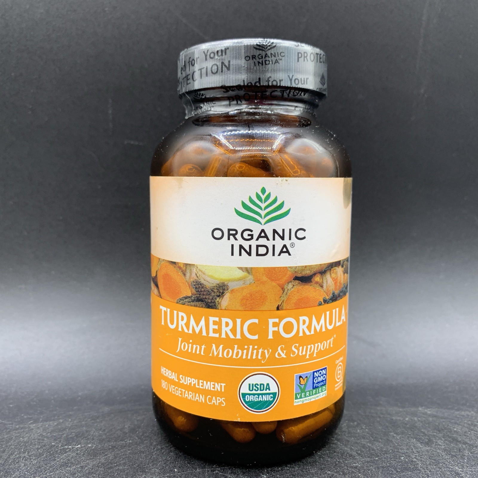 Organic India Turmeric Formula Joint Mobility and Support – 180 Caps EXP 1/28