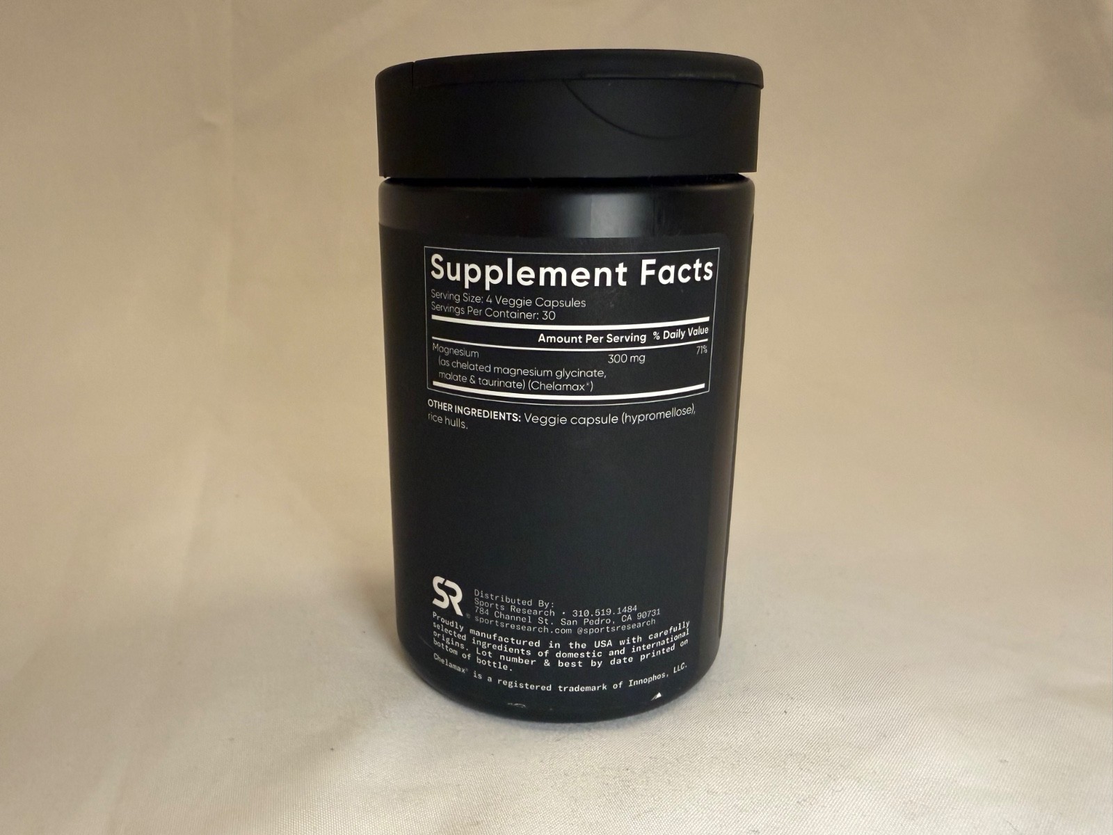 Sports Research Chelated Triple Magnesium Complex [120 Veggie Capsules]