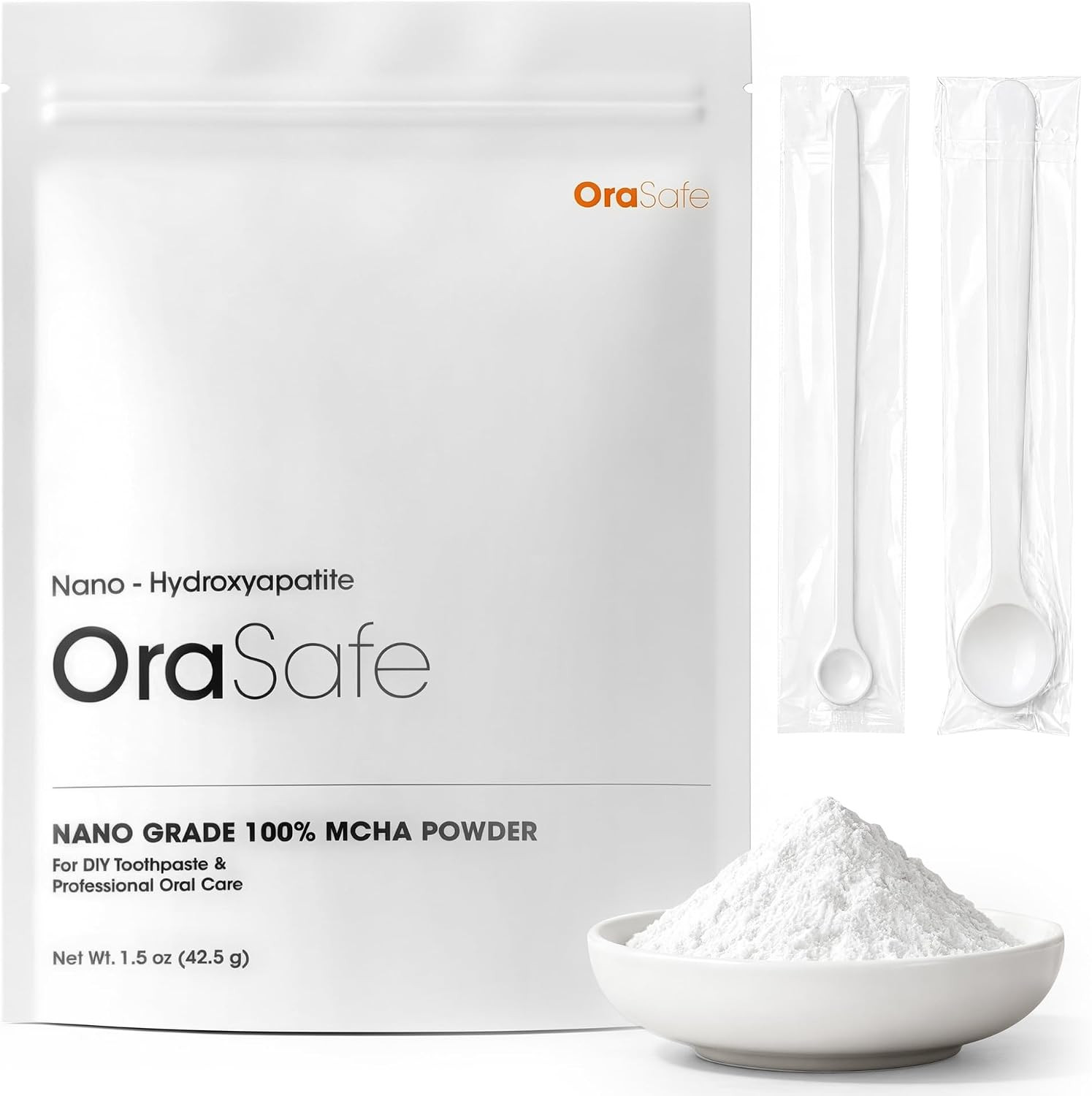 Nano Hydroxyapatite Powder Pure n-Ha Raw Ingredient 42.5g (1.5 oz) for DIY Tooth