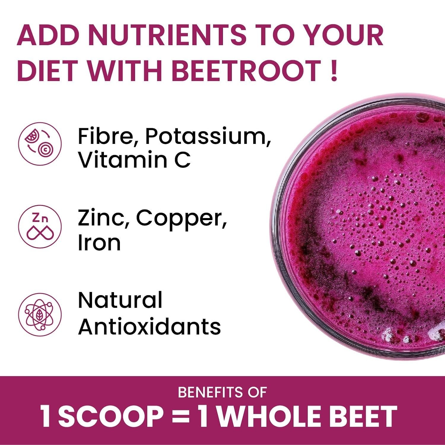Himalayan Organics Organic Beetroot Powder 100gm For Face, Skin &Hair Drinking f