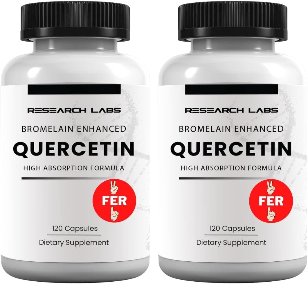 Quercetin with Bromelain – 240 Capsules for Enhanced Absorption & Wellness