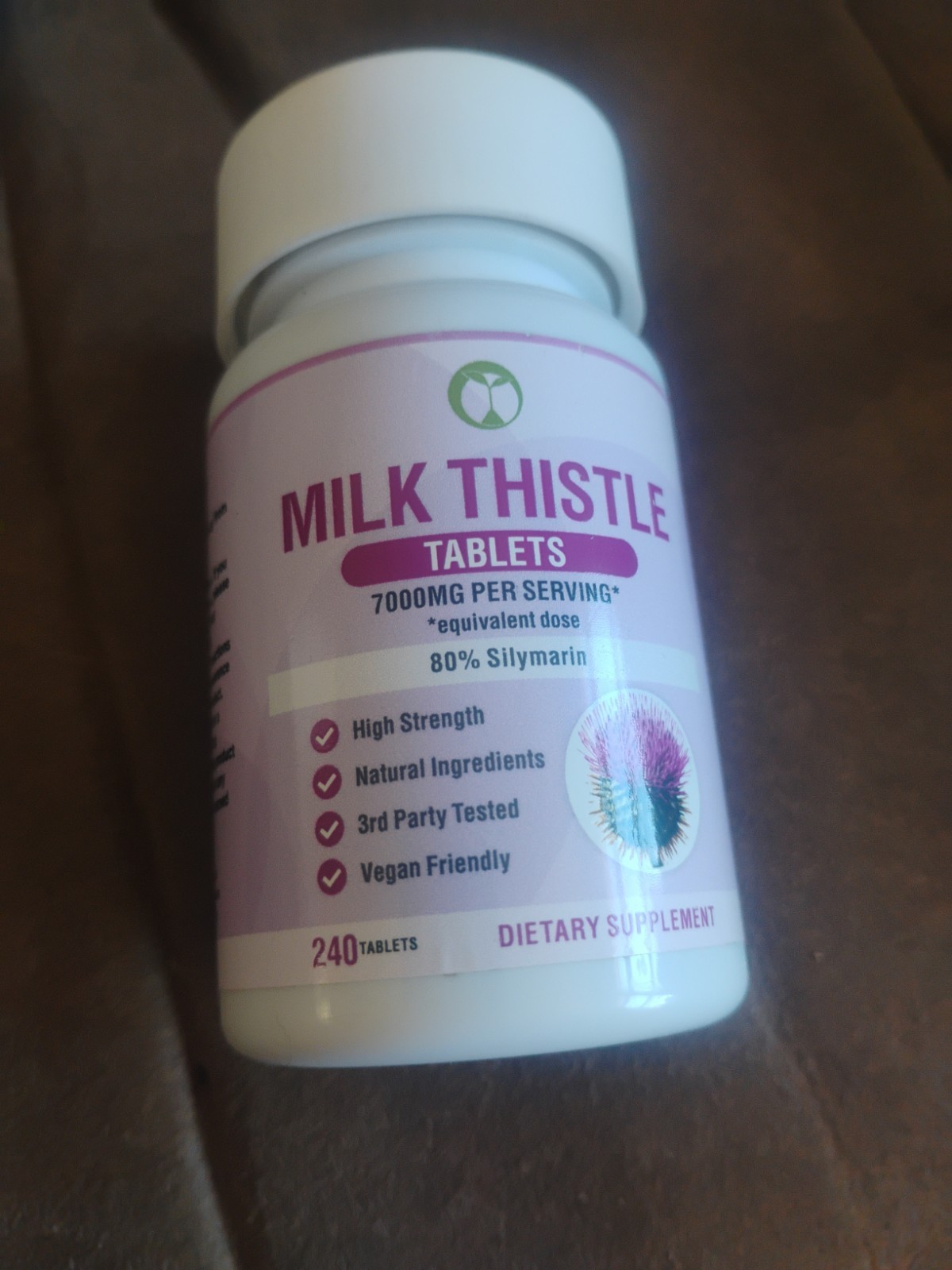 2 BOTTLES Milk Thistle tablets 7000mg 80% Silymarin Vegan Dietary Supplement USA