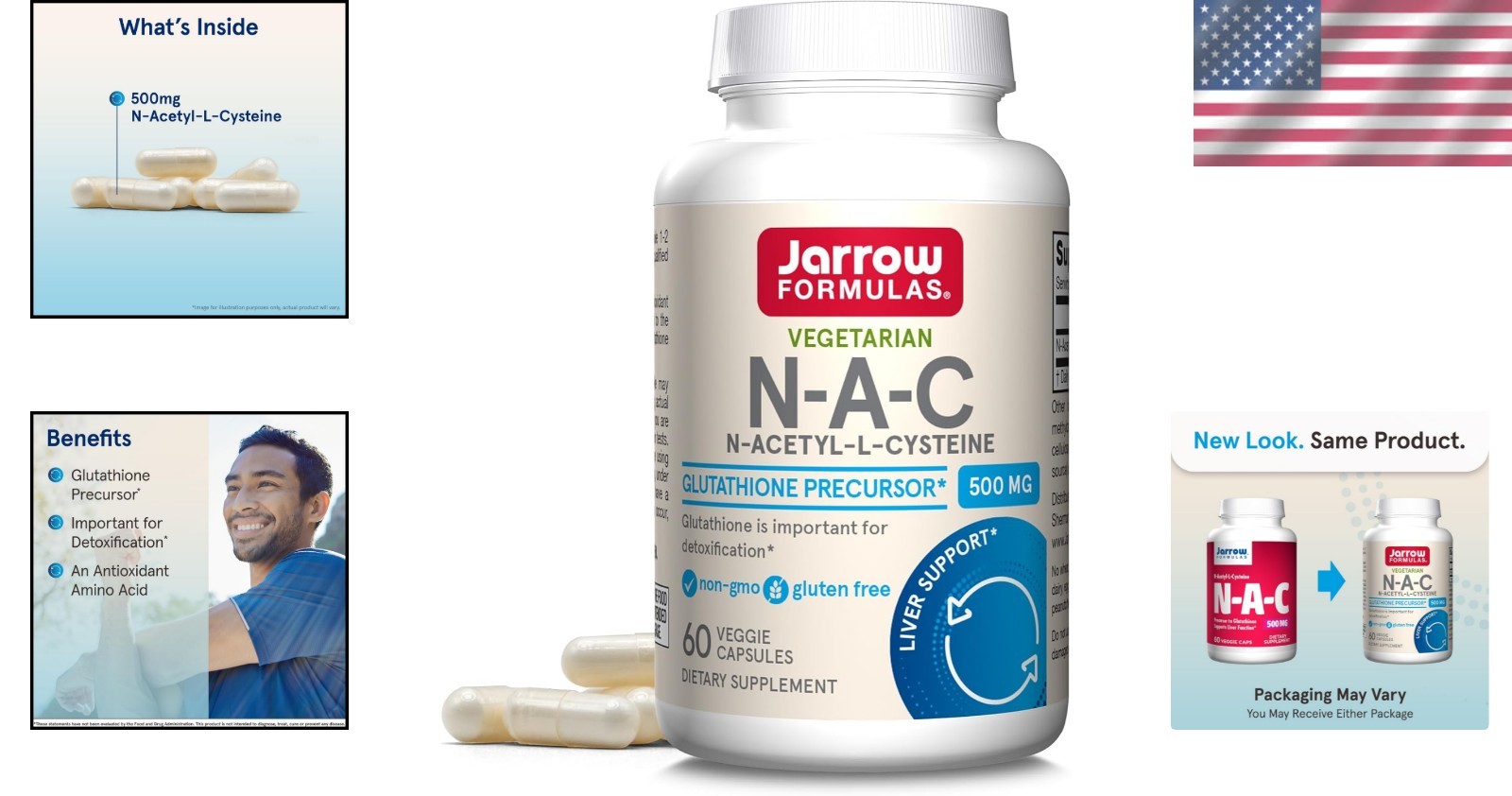 Antioxidant Power: N-A-C 500 mg – 60 Vegetarian Capsules for Energy & Health