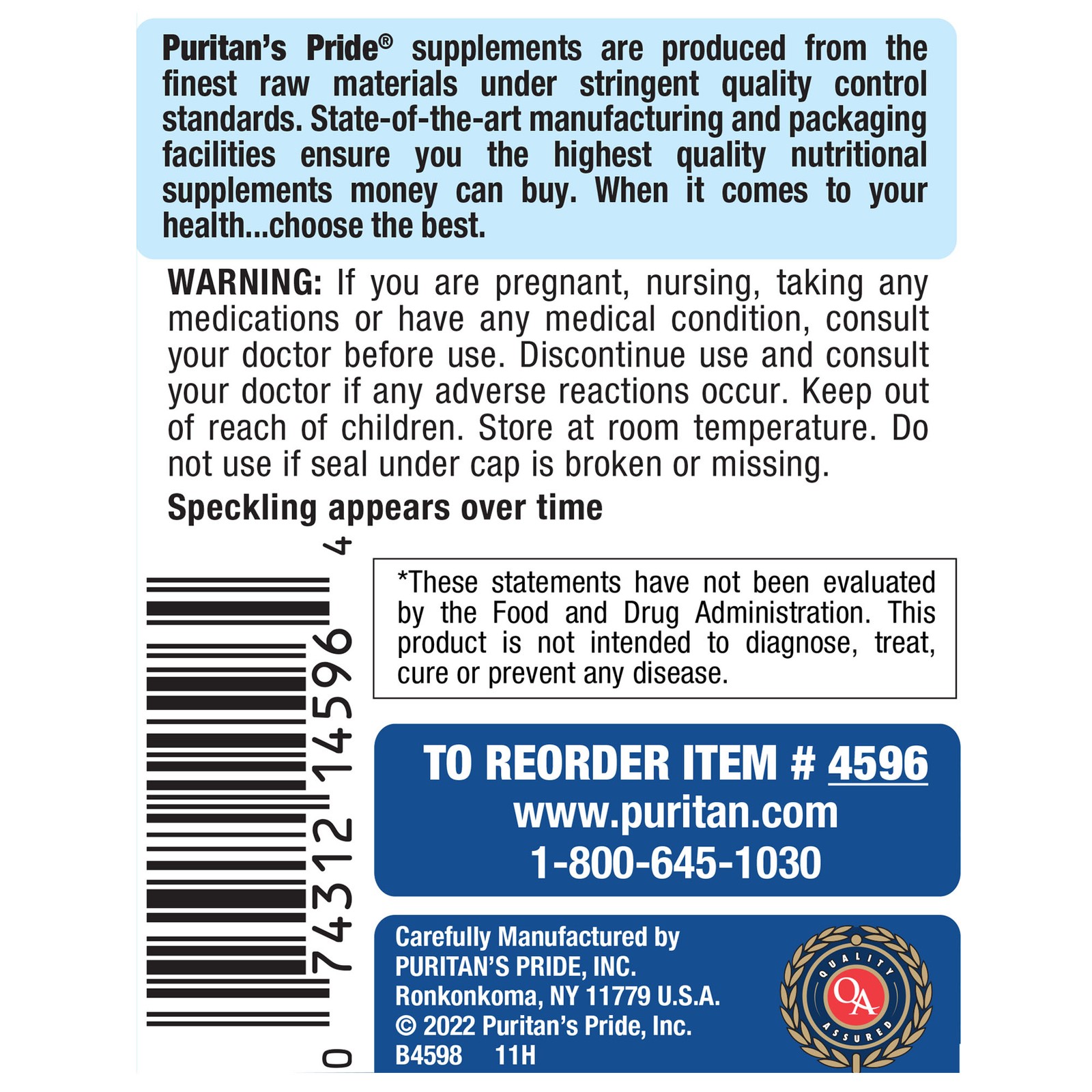 Puritan’s Pride Hydrolyzed Collagen 1000 mg – 180 Caplets