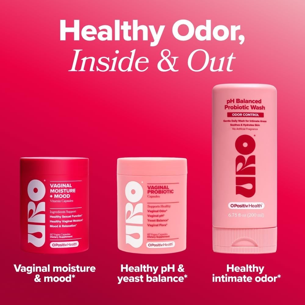 URO Vaginal Moisture & Mood Supplement – Enhances Comfort & Relaxation (60 Caps)