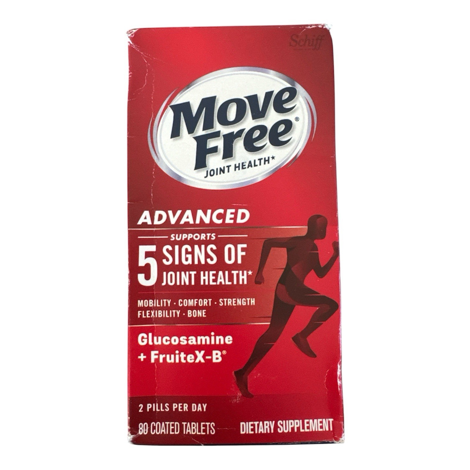 Schiff Move Free Joint Health Advanced Tablets 80ct New & Sealed Exp 7/26