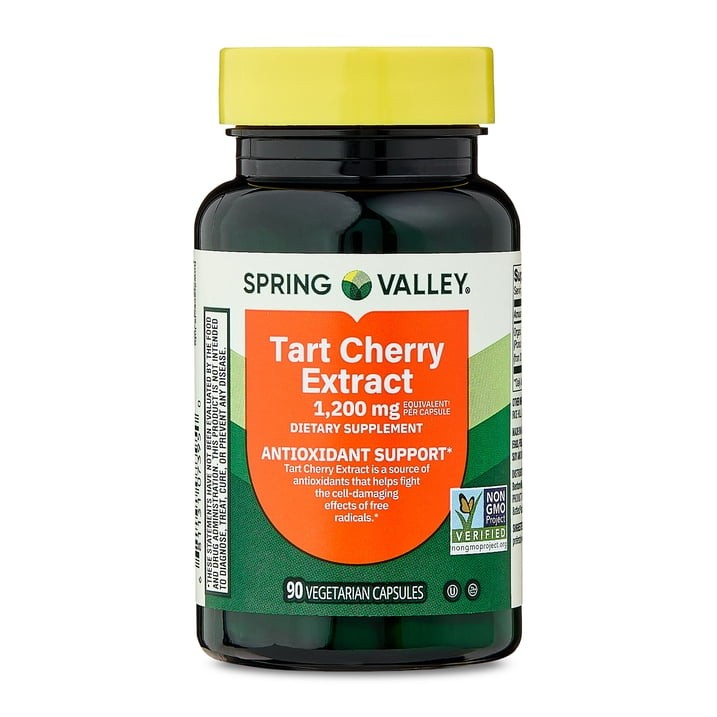 3 Pack Spring Valley Tart Cherry Extract 1200 mg Vegetarian Capsules 90 Count