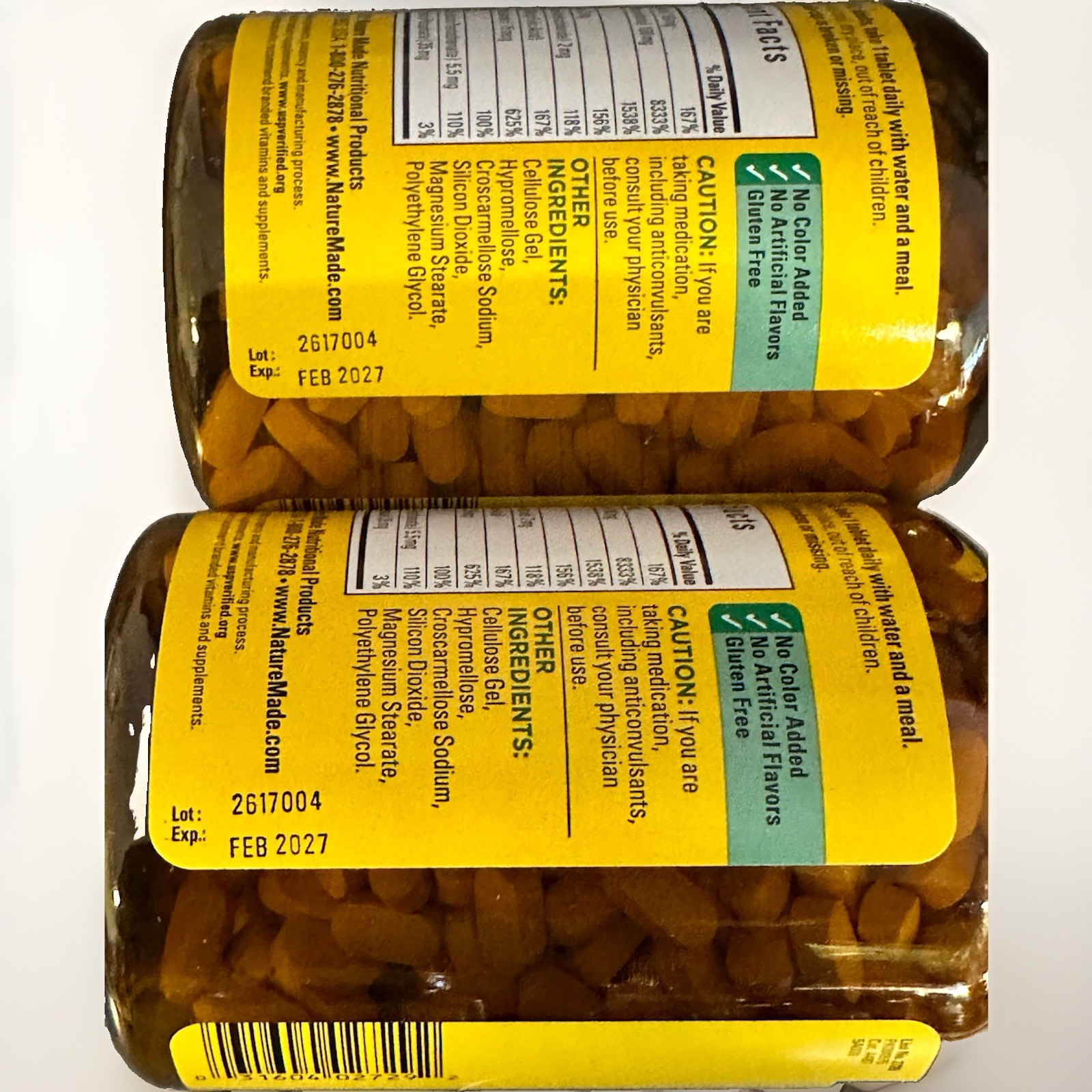 Nature Made Super B-Complex With Vit C 360ct (LOT OF 2) EXP: 2027+