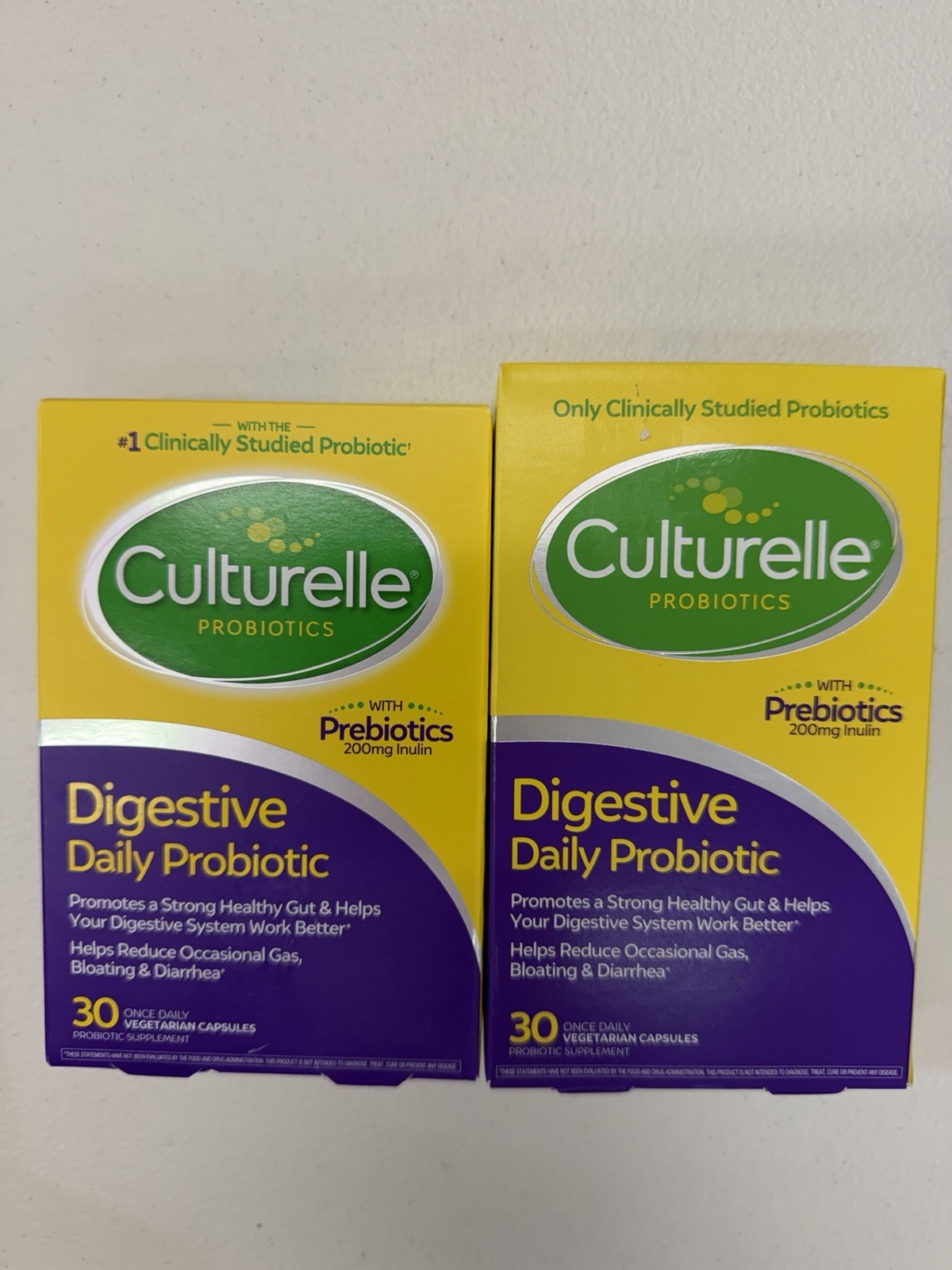 Pack Of 2x Culturelle Digestive Daily Probiotic Total 60 Capsules Exp 2027+ NEW