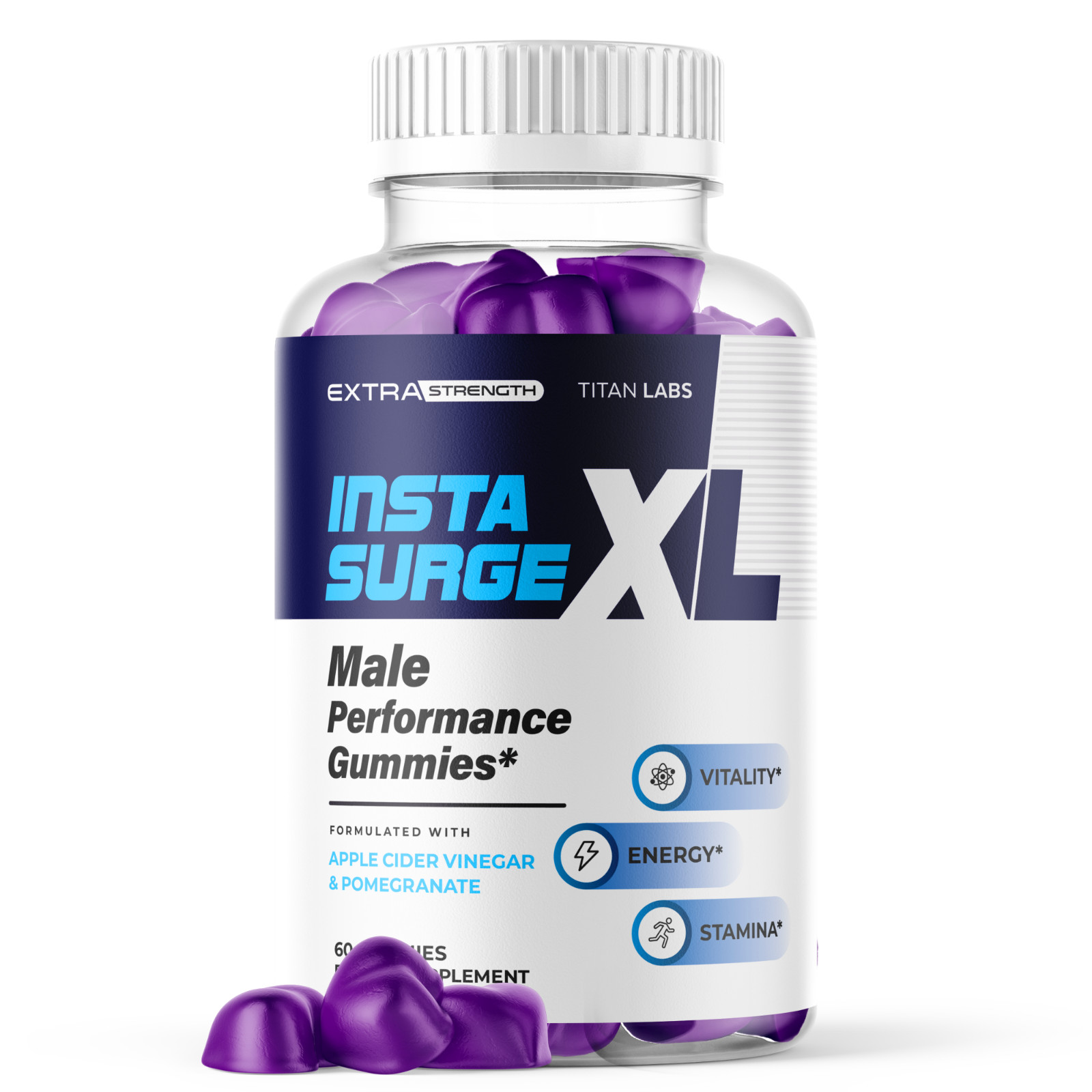 (1 Pack) Insta Surge XL Advanced Male Support Supplement InstaSurgeXL 60 Gummies