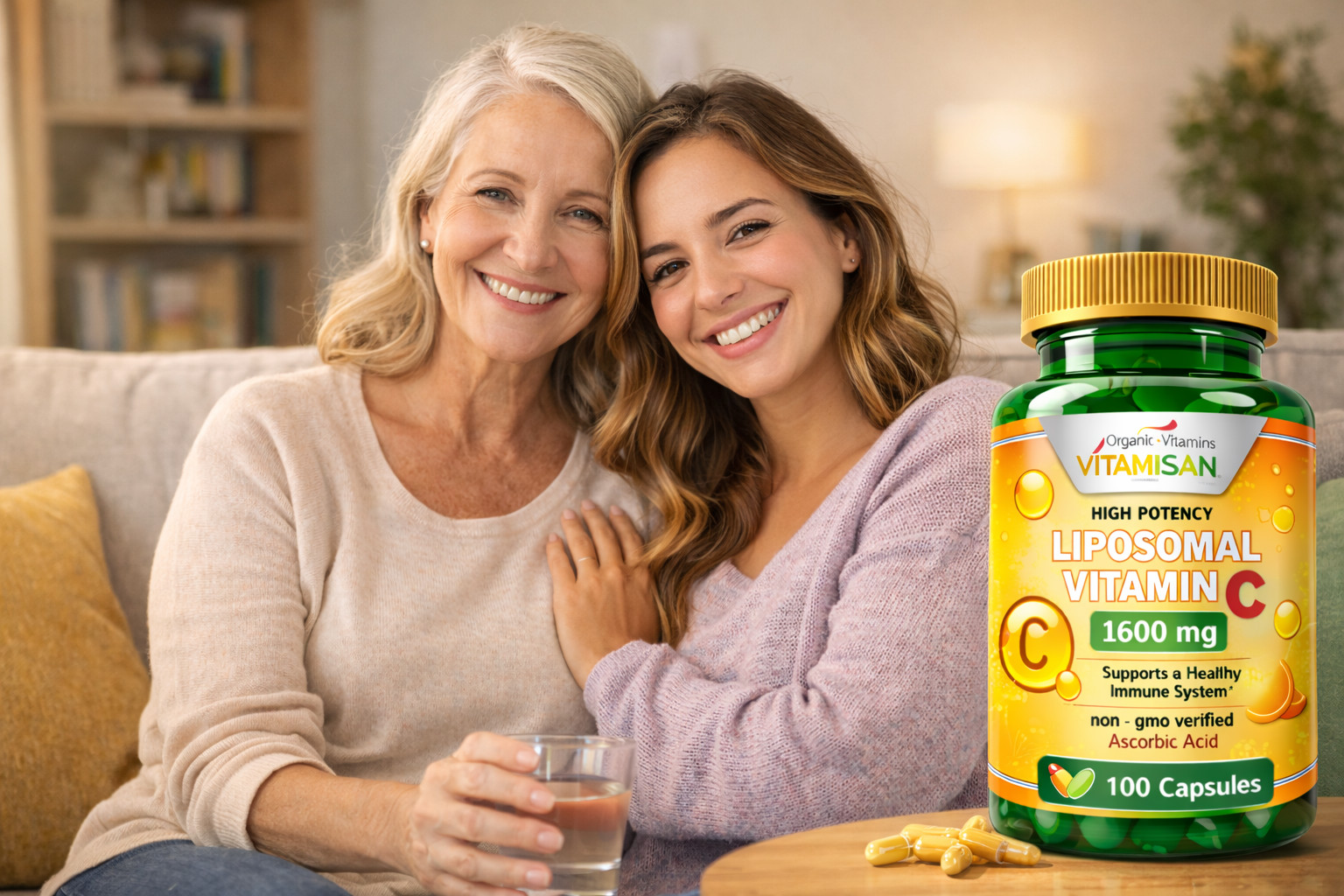 Liposomal Vitamin C 1600mg -200 Capsules – High Absorption Supplements