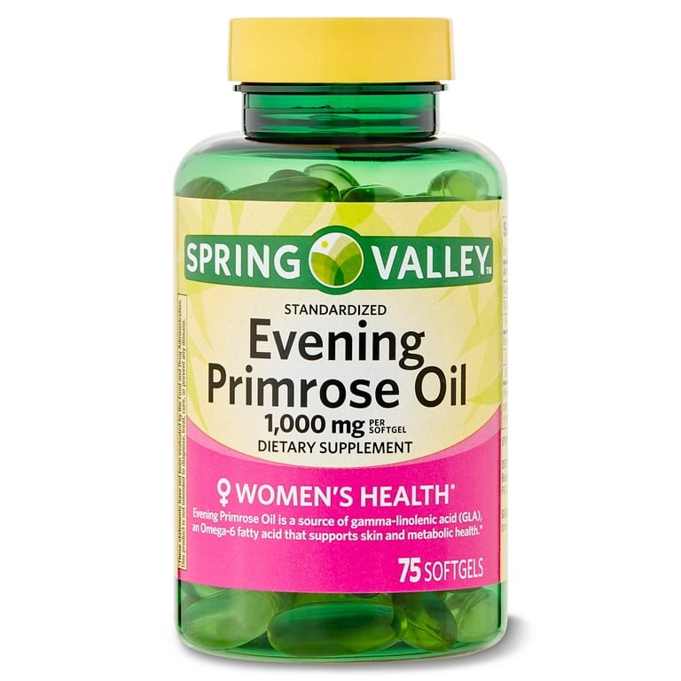 Spring Valley Evening Primrose Oil Women’s Health, 1000 mg 75 softgels