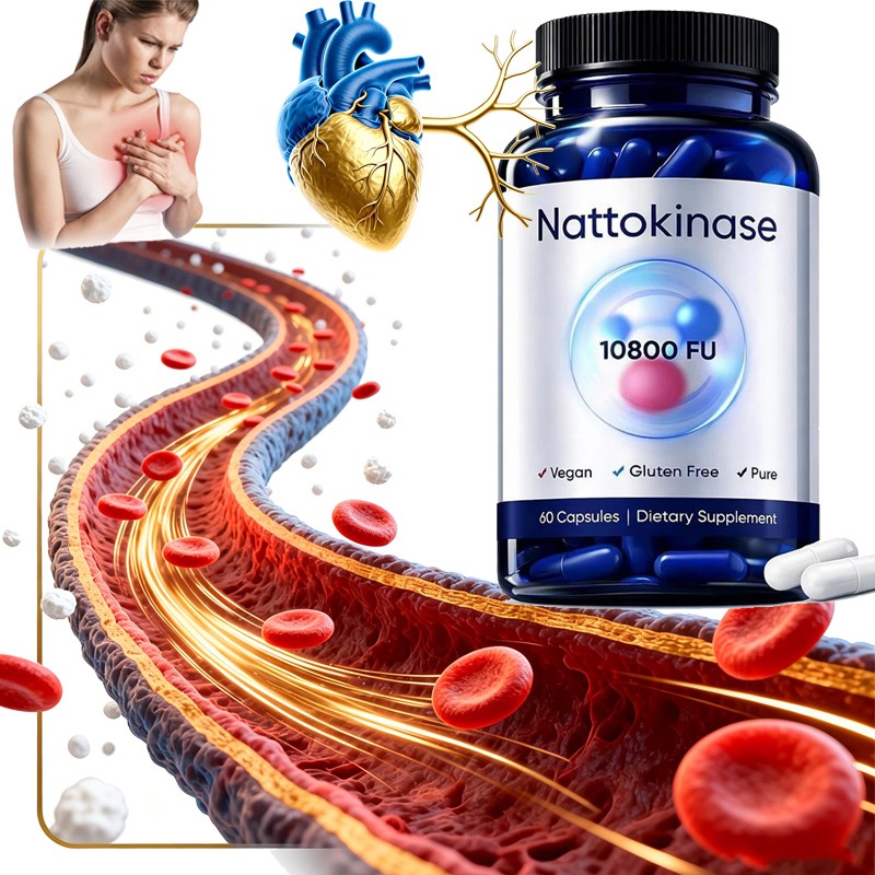 1-5X Nattokinase Supplement – 10800 FU 60 Capsules Per Serving HOT 2026