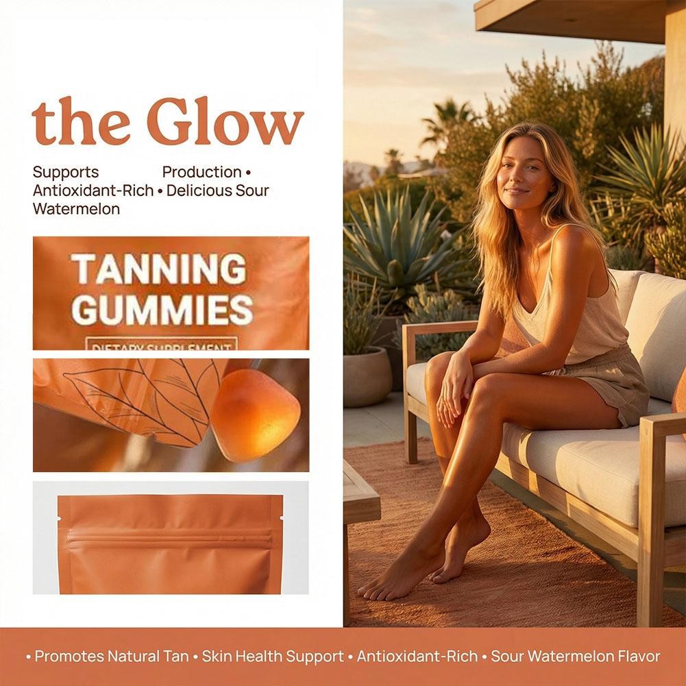 Daily Tanning Gummies Vitamin Blackening Gummies – Enhance Skin Melanin US