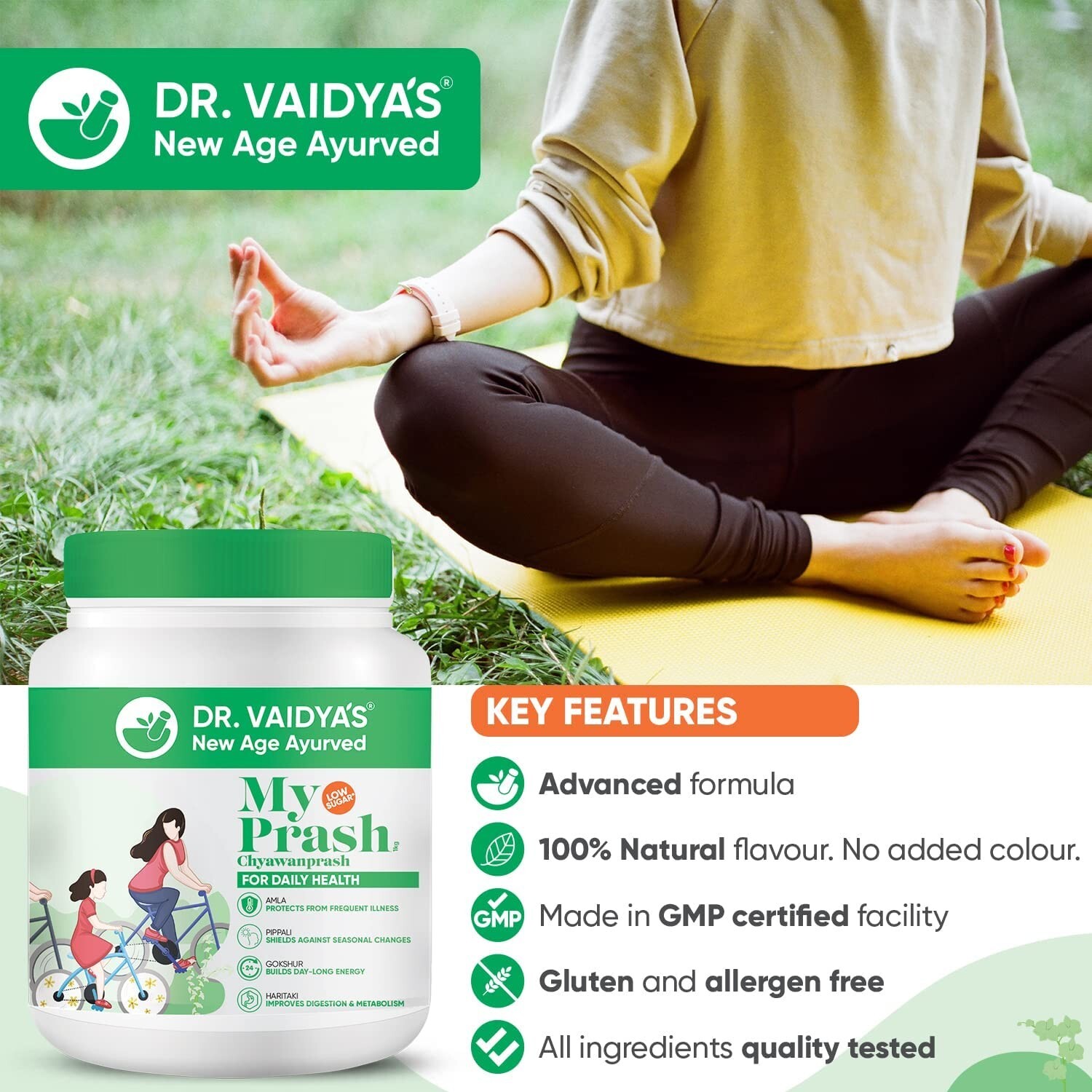 DR. VAIDYA’S My Prash Chyawanprash for Daily Health, Immunity Booster, (500 gm)