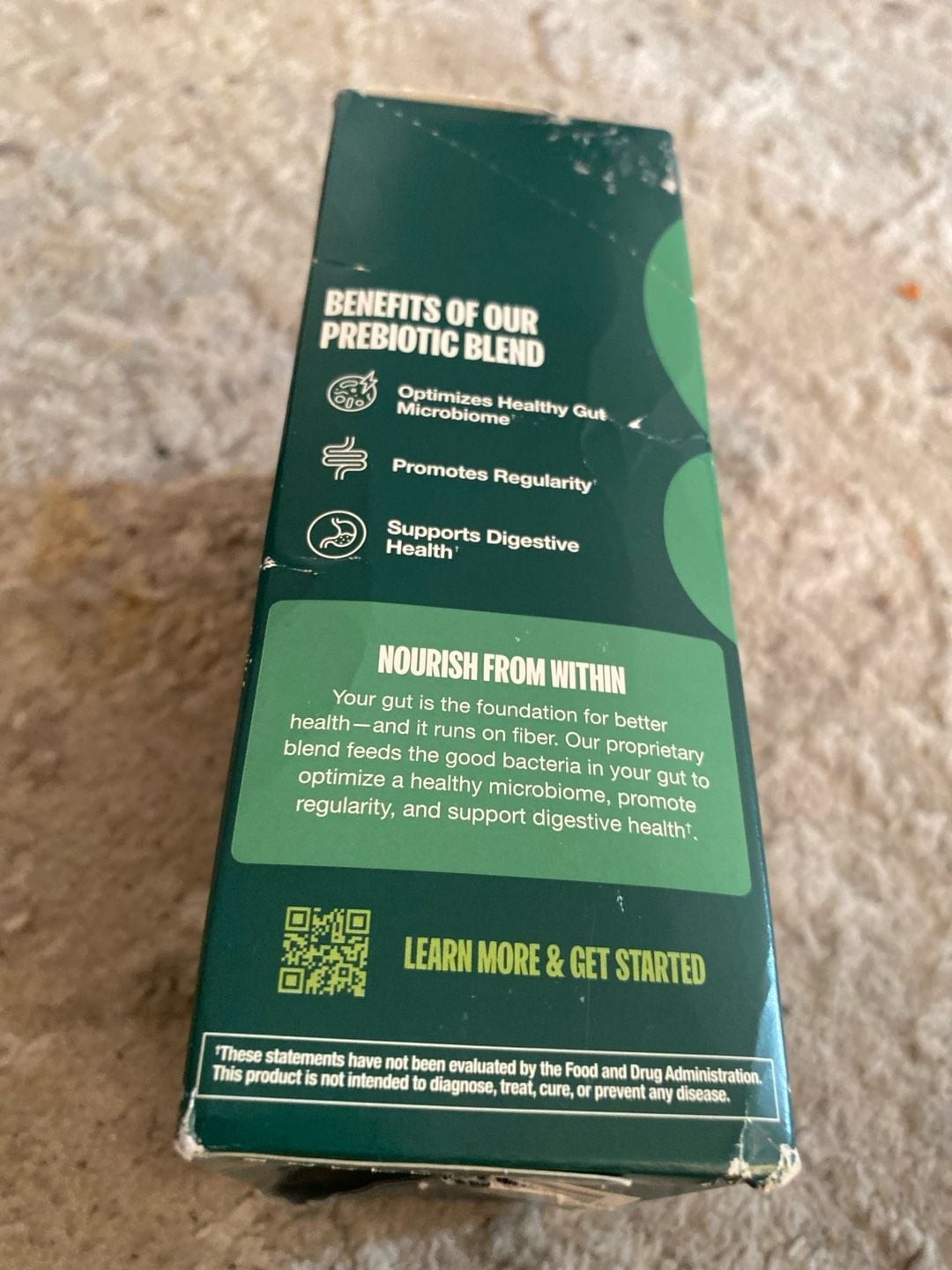 Supergut Foundational Daily Fiber Unflavored Prebiotic Fiber Blend Stick Packs,