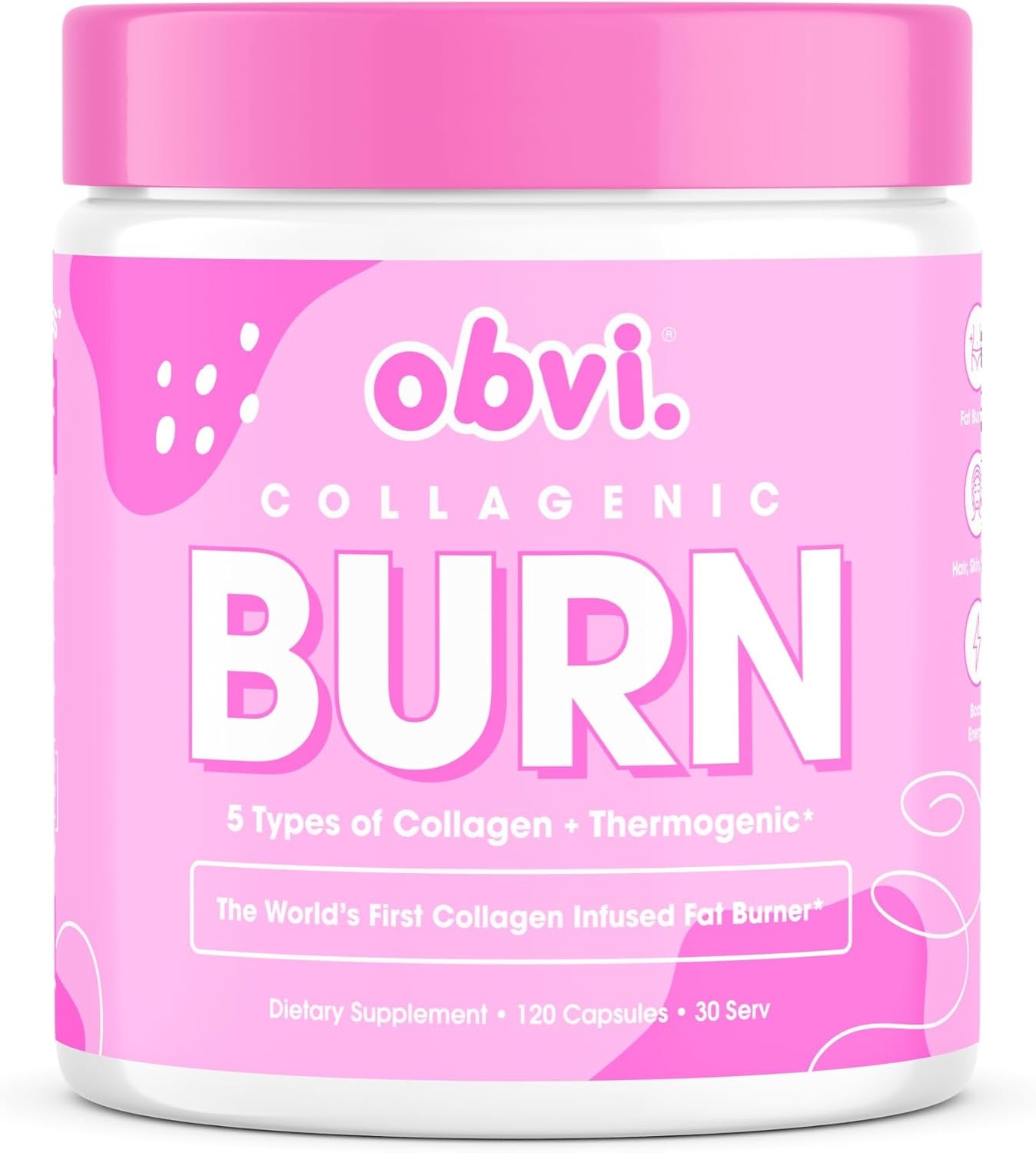 Obvi Collagenic Burn | Supports Metabolism, Energy, Focus | Collagen…