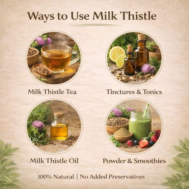 Milk Thistle Seeds 200g Grade A Liver Detox Support Antioxidant