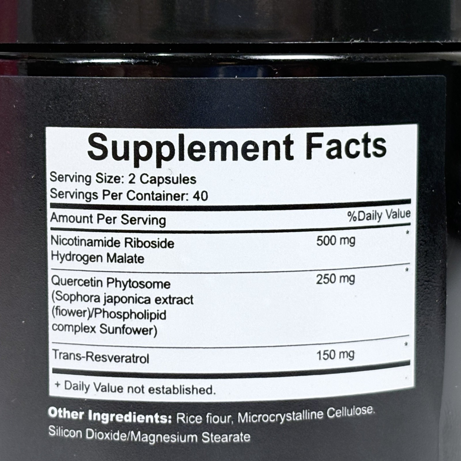Nicotinamide Riboside+Resveratrol NAD+ Supplement 900mg Anti-Aging -exp. 3/29/26