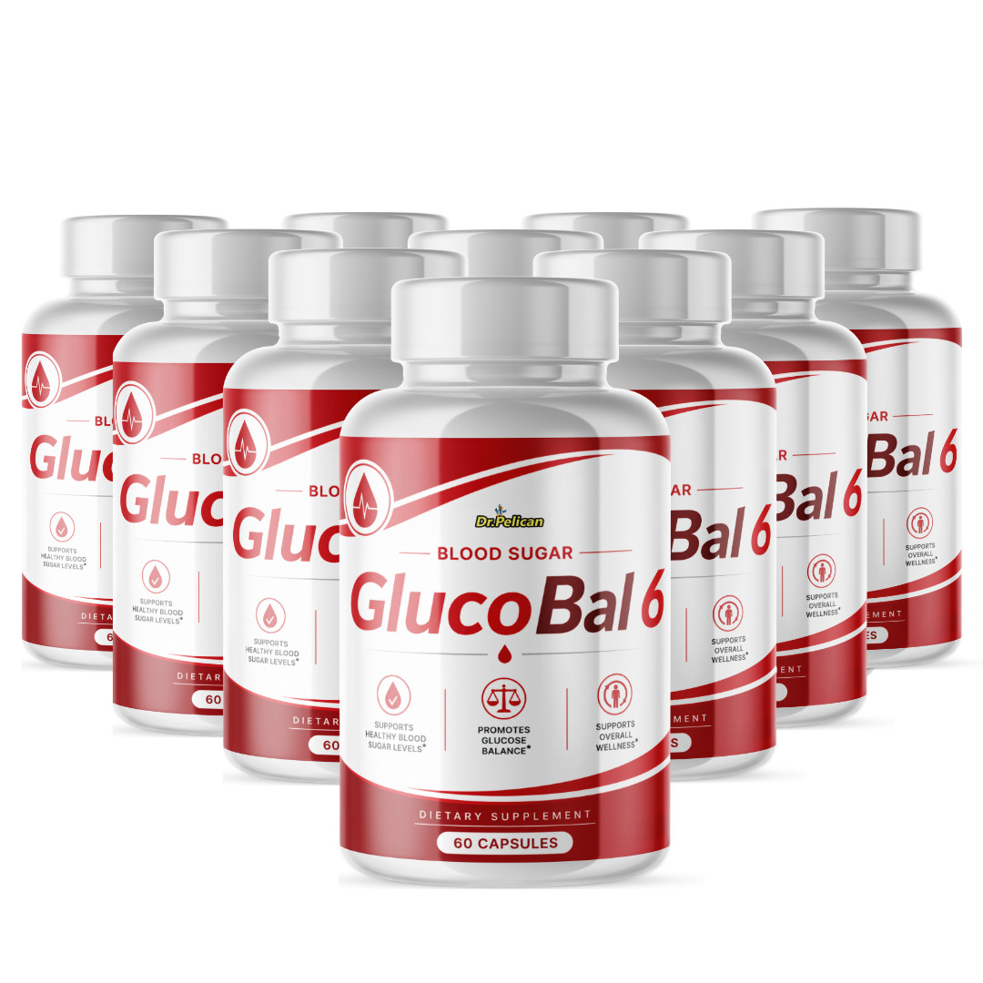 GlucoBal 6-Blood Support- 10 Bottles- 600 Capsules