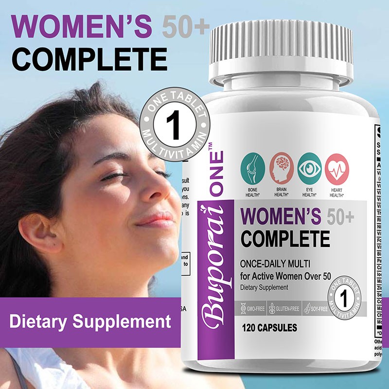 Women’s 50+ Complete – Supports Bone, Brain, Eye, Heart Health,Vitamins/Minerals
