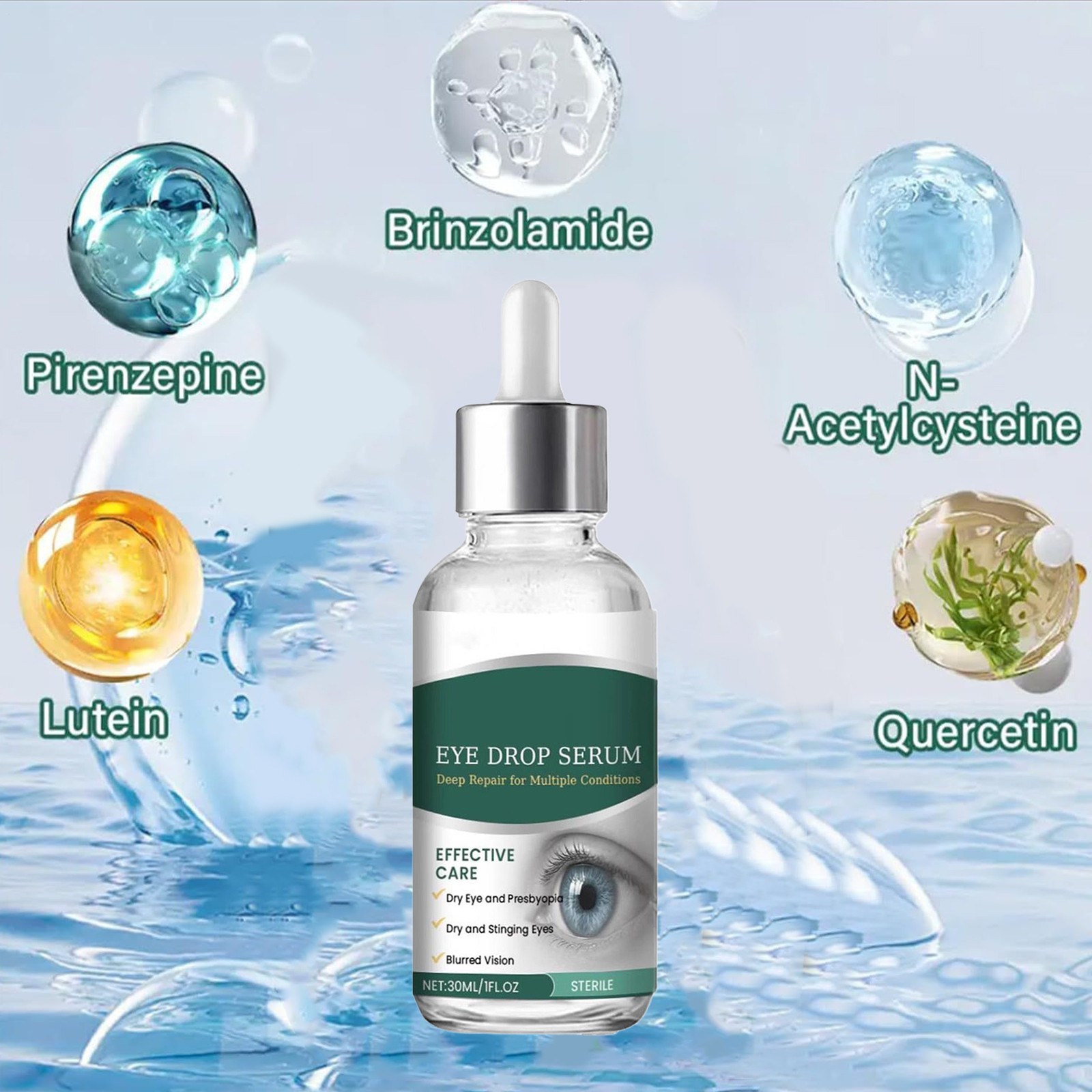Eye Health Drops Nano Eye Drop Serum Dry Eyes Moisturizing Drops Relieve Fatigue