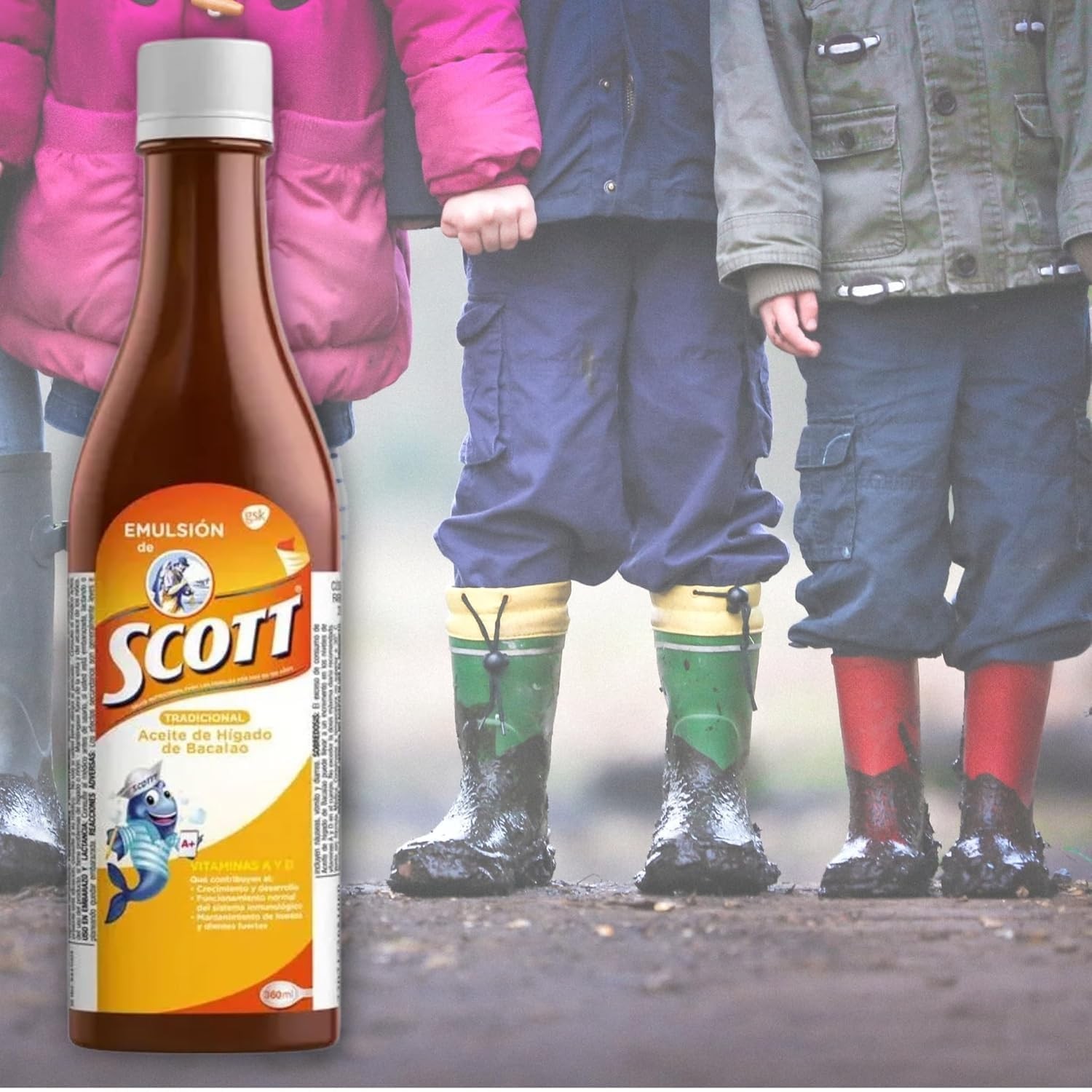 Scott’s Emulsion Cod Liver Oil Traditional Flavor – Pack of 2 x 2 x 6.1 fl oz