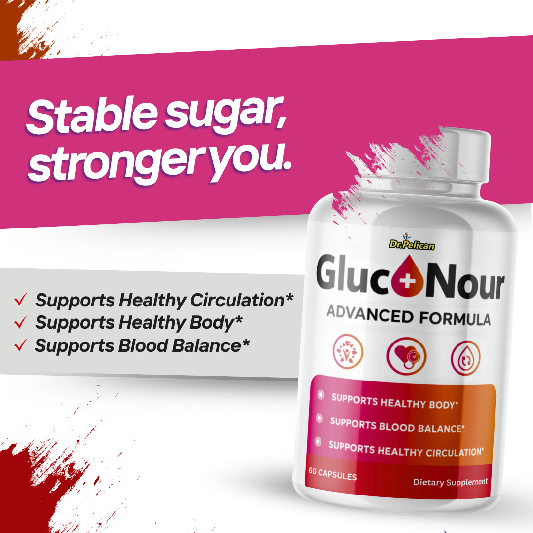 GlucoNour-Blood Support- 12 Bottles- 720 Capsules