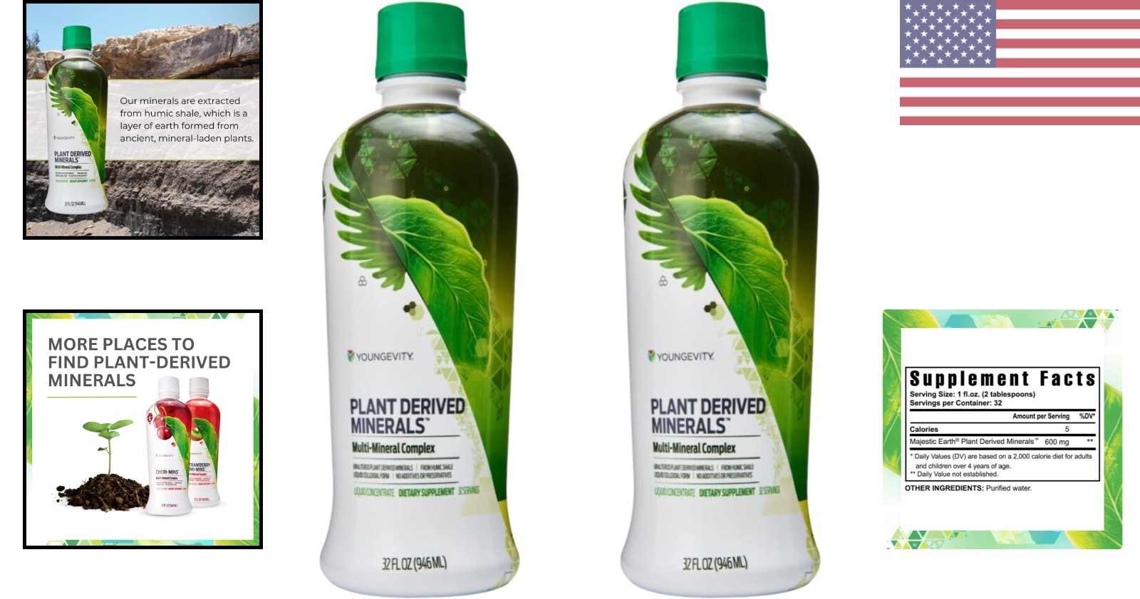 77+ Plant-Derived Liquid Minerals, 64 oz Total – Enhanced Nutrient Absorption