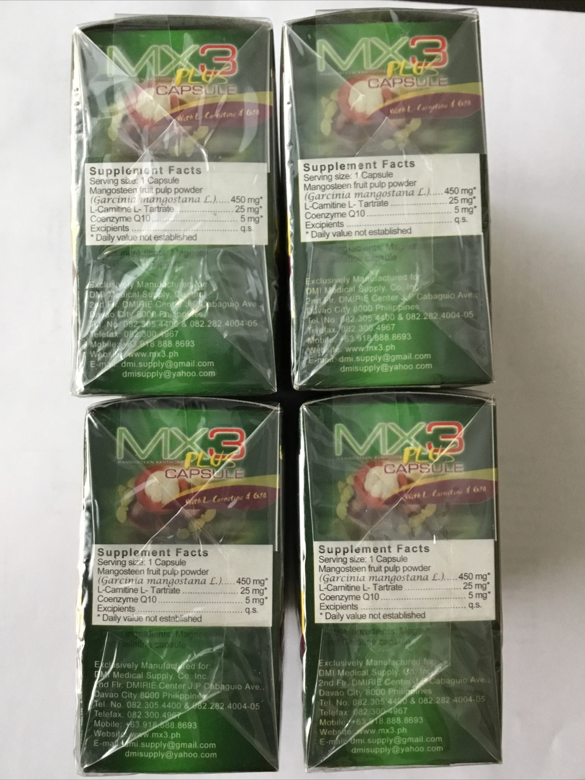 4BOXES OF MX3 PLUS With L-CARNITINE & Q10, 30 CAPSULES EACH BOX &FREESHIPPING