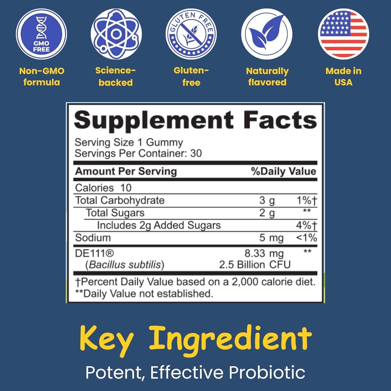 Organic Probiotic Gummies for Kids ~ Bacillus Subtilis ~ Digestive Support