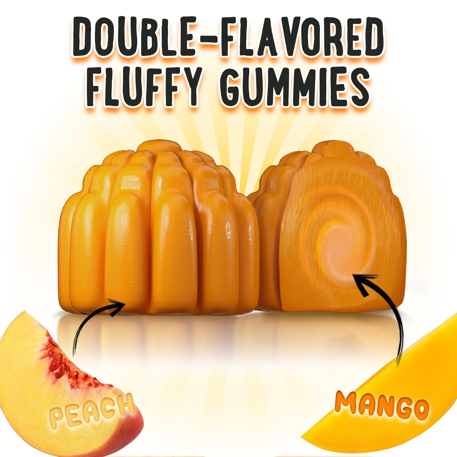 OH MY CHEWY Growth & Bones Fluffy Gummies – Growing Up Support for Kids & Tee…