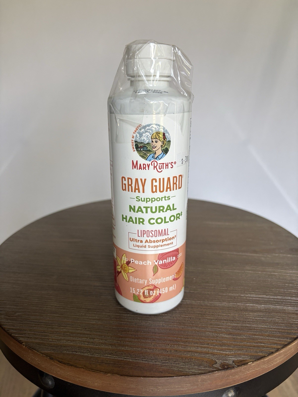 Mary Ruth’s Gray Guard Supports Natural Hair Color Peach Vanil 15.22 Oz 30 Servs