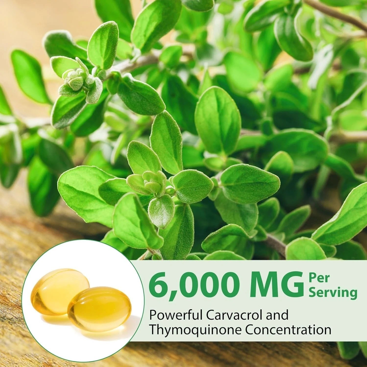 Resilia Oil Of Oregano With Black Seed Oil 6,000MG