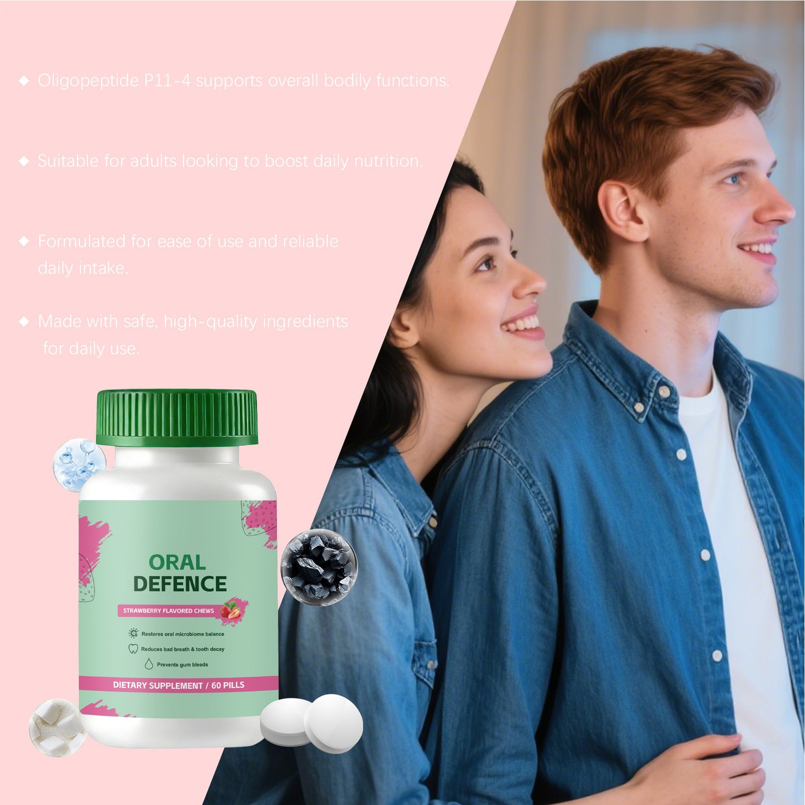 for Defence – Oral Probiotics Supplement Oral Fresh Breath, Teeth