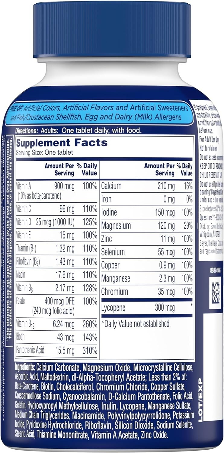 Daily Men’s Multivitamin with B-Complex – 200 Count Immune Boosting Formula