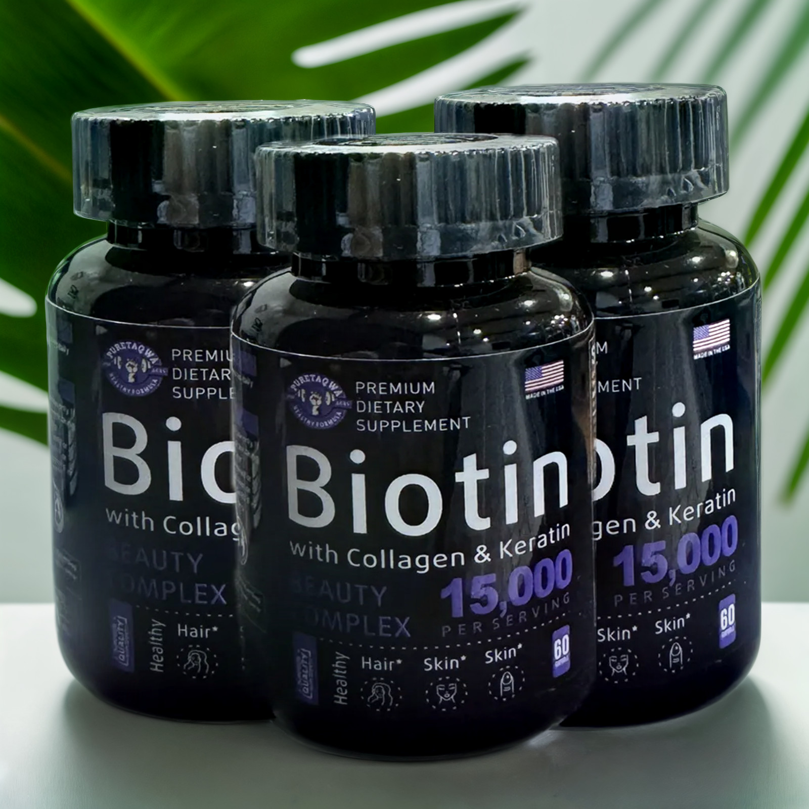 Unlock Radiant Hair and Glowing Skin with Biotin Capsules – 15,000 MCG