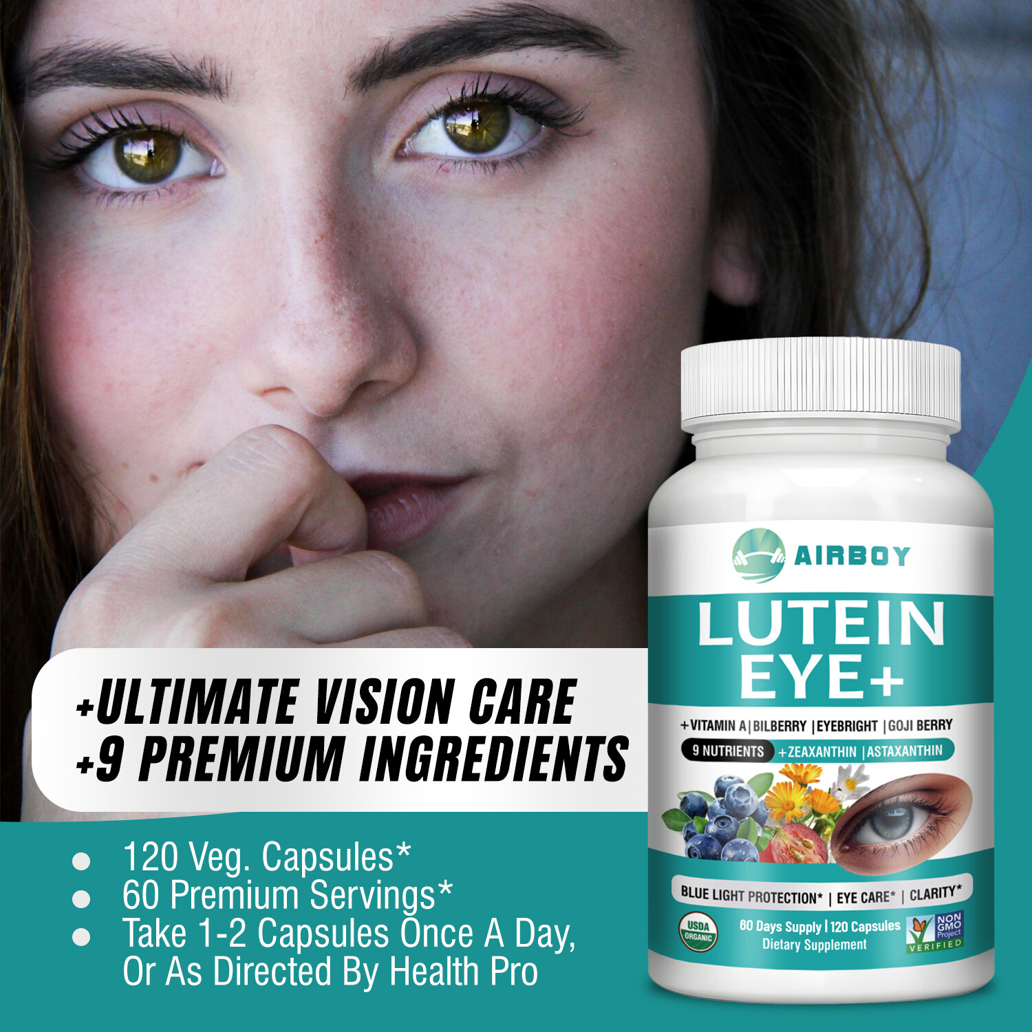 Lutein Eye – Premium Eye Protection Formula,Vision Health- Zeaxanthin, Vitamin A