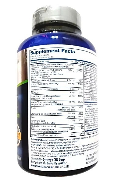 FOCUS Factor Dietary Supplement Nutrition for the Brain 180 Tablets EXP 07/2027
