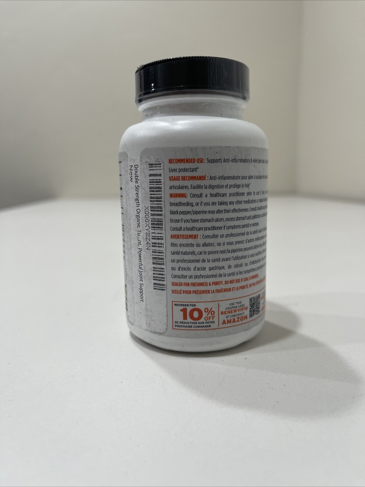 Renew Actives Turmeric Curcumin 120ct Exp: 01/2026 New