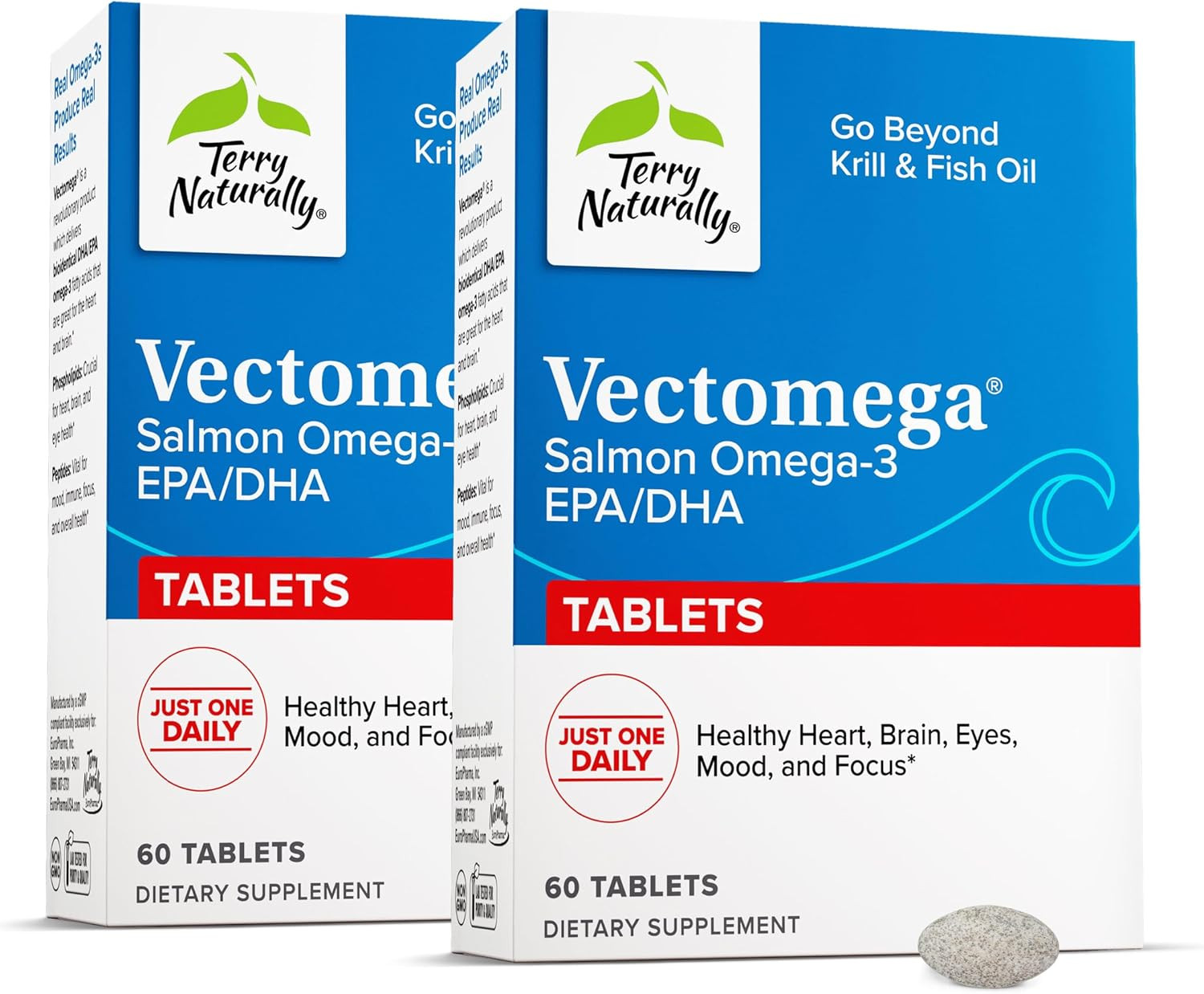 Vectomega – Supplement with EPA & DHA – Omega-3 Tablets for Brain & Heart Health