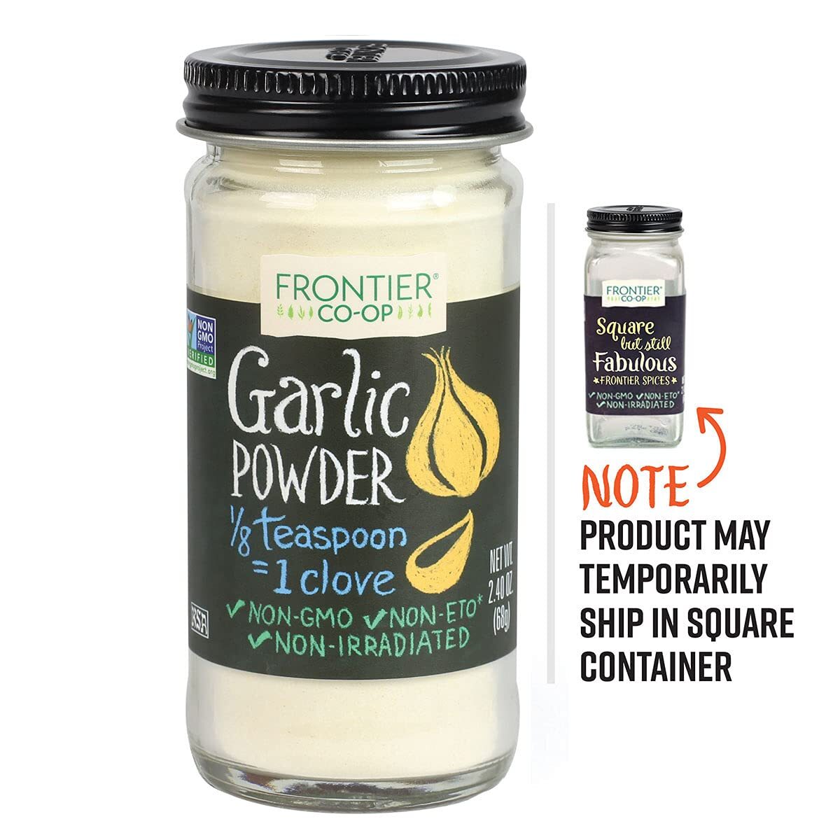 Frontier Nat Prod Co-Op Garlic Powder 1 Each 2.4 Oz
