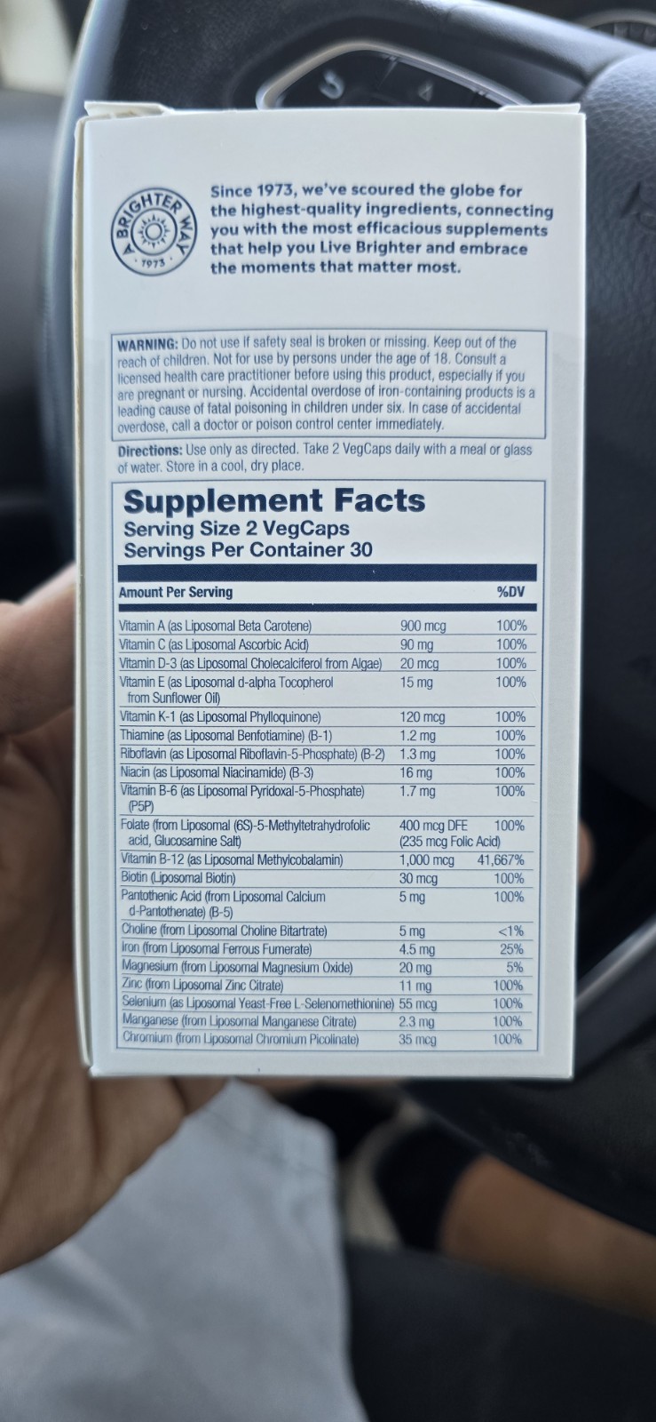 Solaray Women’s Liposomal Multivitamin 50+ High Potency, 60 Capsules