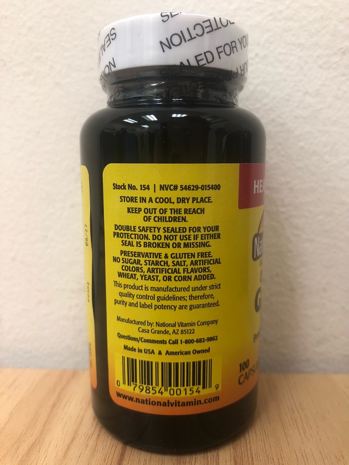 Nature’s Blend Odorless Garlic Capsules 1250 mg 100 Ct