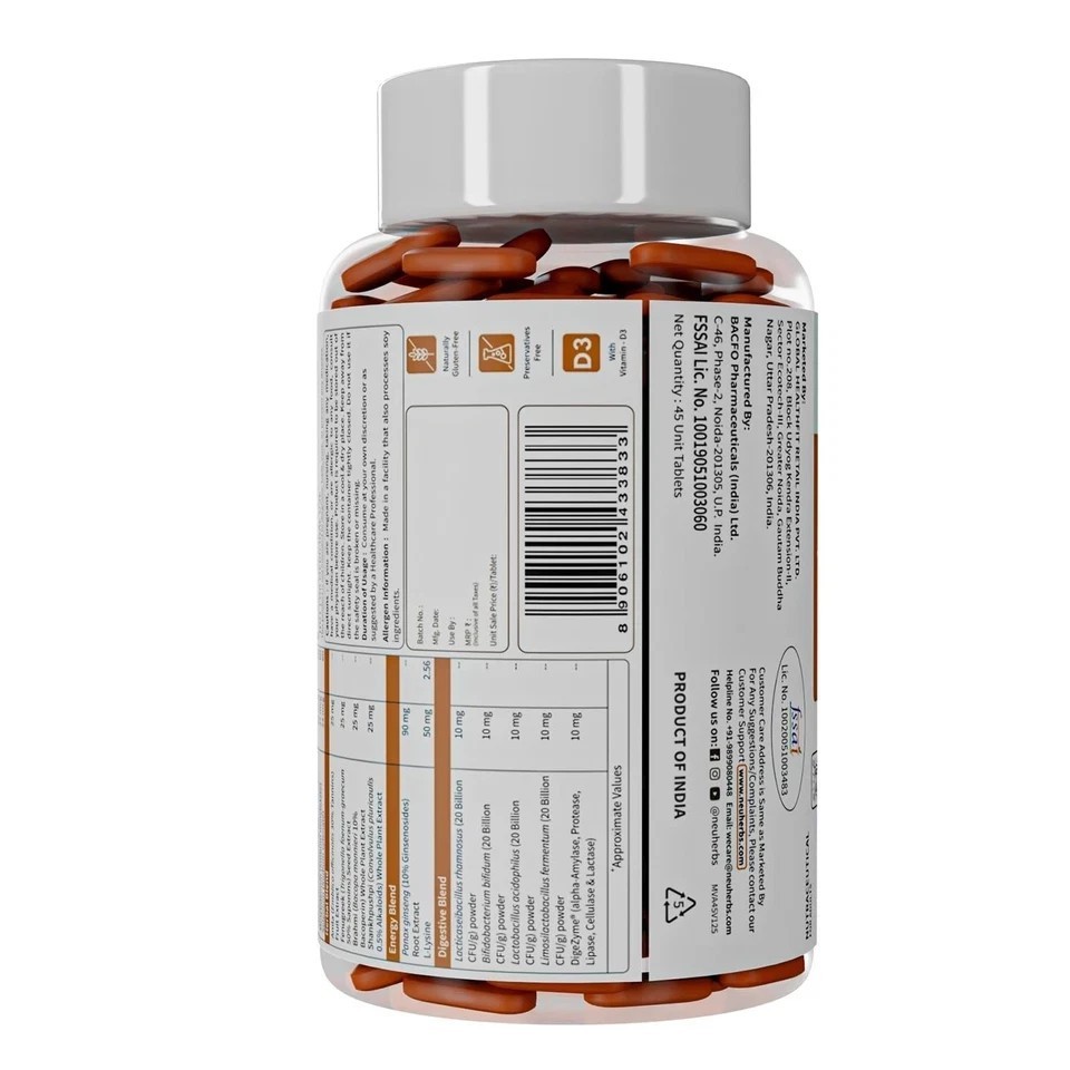 True Multivitamin With Unique Herbal Blend , Vitamin C B D , Iron & Magnesium S0