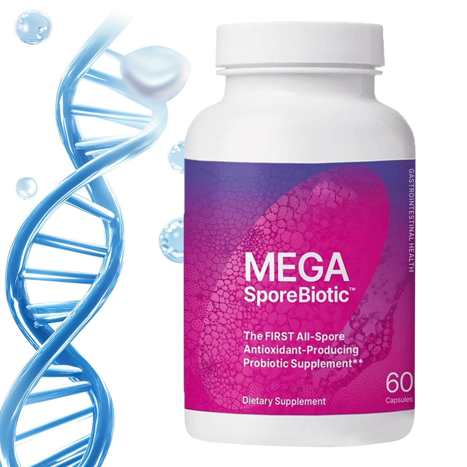 Count 60 Microbiome Labs Megasporebiotic Probiotic Capsules for Health
