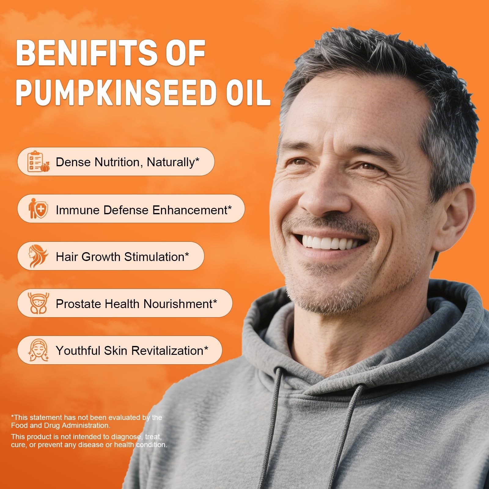 Pumpkin Seed Oil & Saw Palmetto Softgels 3000mg – 600 Count | Cold-Pressed, Non-